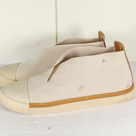 MERCEDES CASTILLO Women's Thana US 8,5? Stretch Knit Beige Slip-On Sneaker - Picture 2 of 16